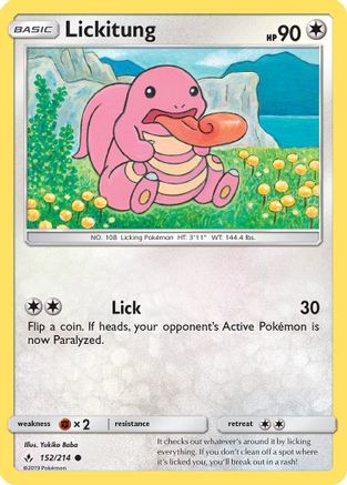Lickitung 152  SM  Unbroken Bonds - Common