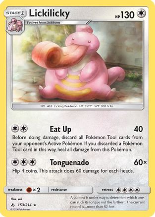 Lickilicky  - Reverse Holofoil SM  Unbroken Bonds - Rare