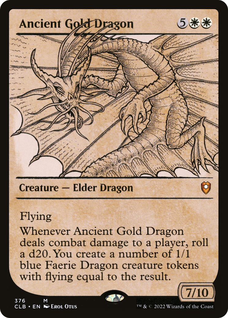 Ancient Gold Dragon (Showcase) [Commander Legends: Battle for Baldur's Gate]