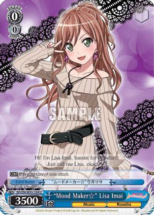 "Mood Maker" Lisa Imai (BD/EN-W03-104 U) - BanG Dream! Girls Band Party! MULTI LIVE