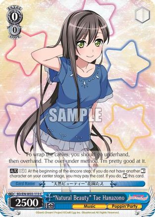 "Natural Beauty" Tae Hanazono (BD/EN-W03-113 C) - BanG Dream! Girls Band Party! MULTI LIVE