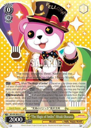 "The Magic of Smiles" Misaki Okusawa (BD/EN-W03-011 U) - BanG Dream! Girls Band Party! MULTI LIVE