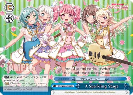 A Sparkling Stage (SR) (BD/EN-W03-125S SR) - BanG Dream! Girls Band Party! MULTI LIVE