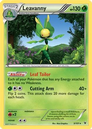 Leavanny - 3/101 (BW Noble Victories)/101  Deck Exclusives - Rare