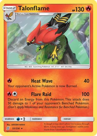 Talonflame  SM  Unified Minds - Rare