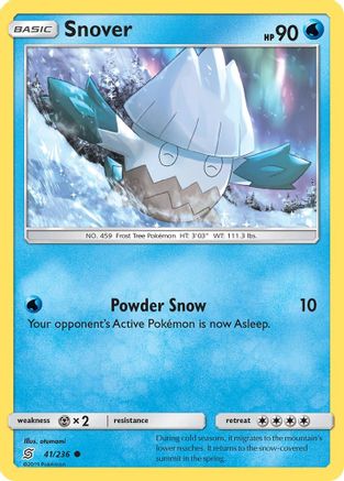 Snover 041/236  - Reverse Holofoil SM  Unified Minds - Common