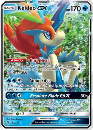Keldeo GX 047  - Holofoil SM  Unified Minds - Ultra Rare