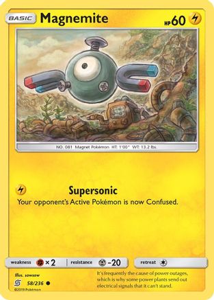 Magnemite 058  SM  Unified Minds - Common
