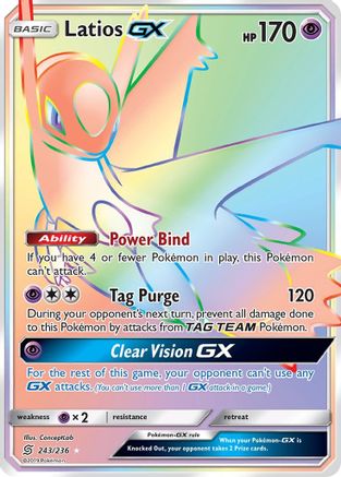 Latios GX (Secret)  - Holofoil SM  Unified Minds - Secret Rare