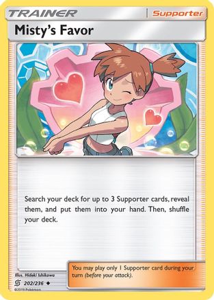 Misty's Favor 202  SM  Unified Minds - Uncommon