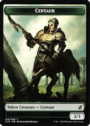 Centaur // Egg Double-Sided Token (C19-15 // 16) - Commander 2019