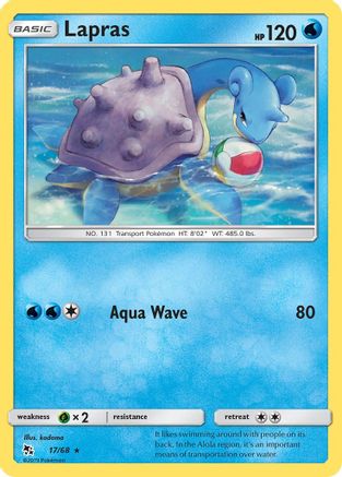Lapras 017  Hidden Fates - Rare