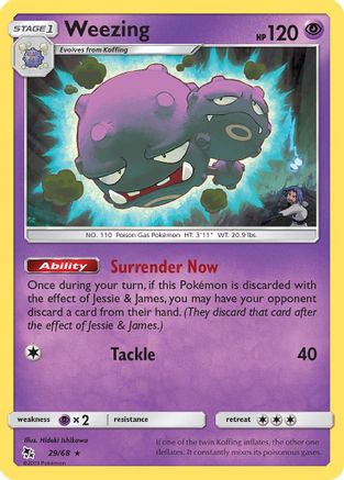 Weezing 029  Hidden Fates - Rare