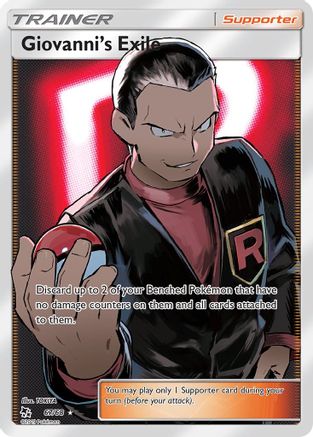 Giovanni's Exile (Full Art) 067/68  - Holofoil Hidden Fates - Ultra Rare