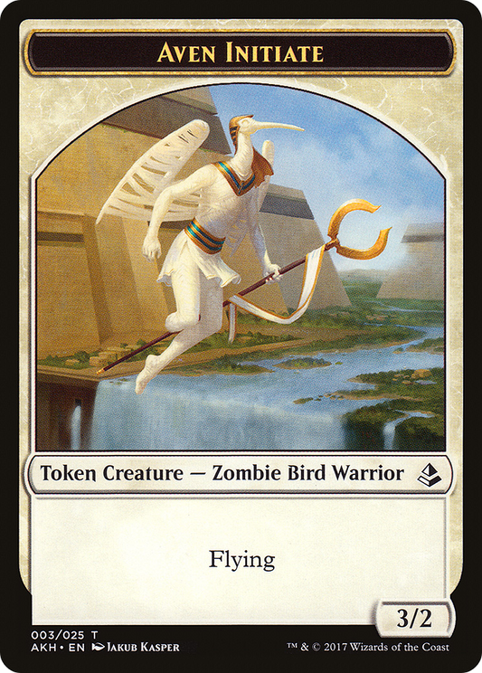 Aven Initiate (AKH-003) - Amonkhet Tokens Foil
