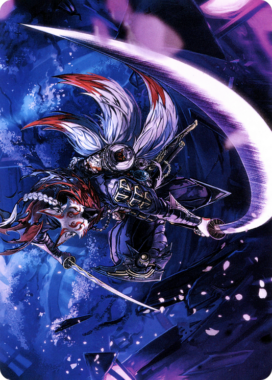 Blade-Blizzard Kitsune // Blade-Blizzard Kitsune (ANEO-047) - Neon Dynasty Art Series (Borderless)