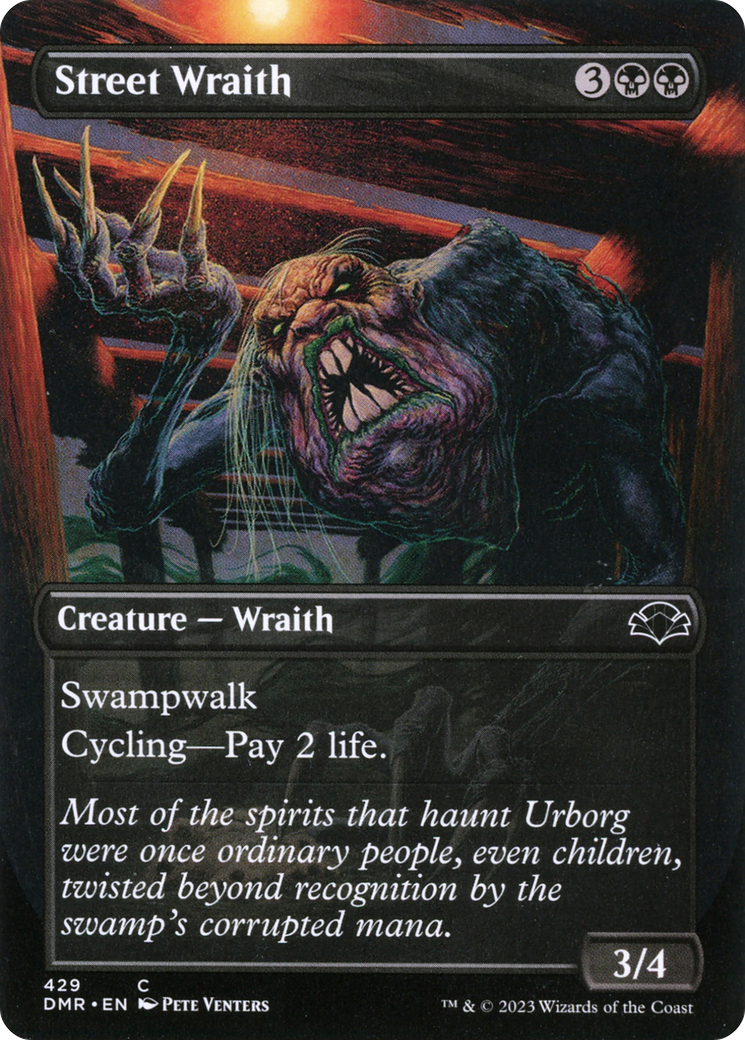 Street Wraith (Borderless) (DMR-429) - Dominaria Remastered (Borderless) Foil