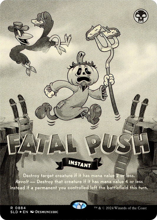 Fatal Push (0884) (Black & White Foil) [Secret Lair Drop Series]