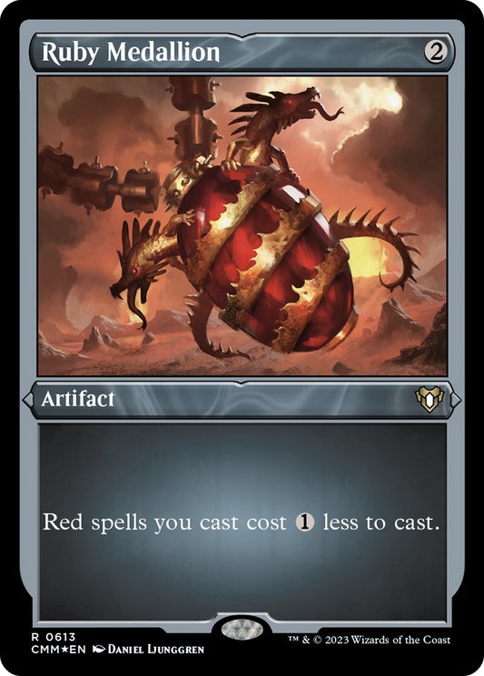 Ruby Medallion (Foil Etched) [Commander Masters]