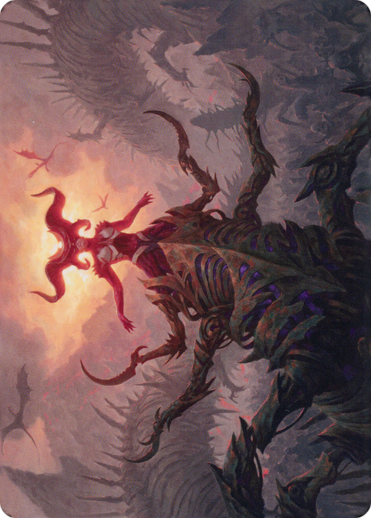 Sheoldred, the Apocalypse // Sheoldred, the Apocalypse (ADMU-026) - Dominaria United Art Series (Borderless) Foil