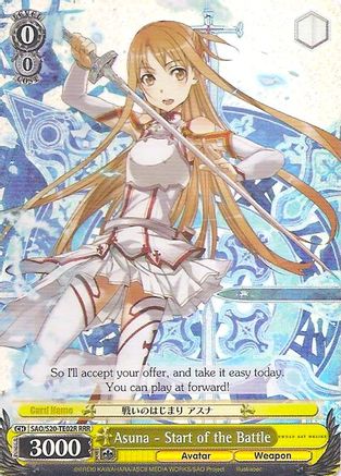 Asuna - Start of the Battle (RRR) (SAO/S20-TE02R RRR) - Sword Art Online