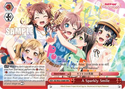 A Sparkly Smile (RRR) (BD/W63-E068R RRR) - BanG Dream! Girls Band Party! Vol.2