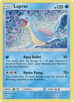 Lapras - 5/12/12  - Holofoil McDonalds Promos 2019 - Promo