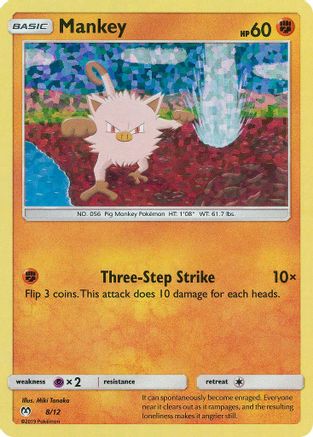 Mankey - 8/12/12  - Holofoil McDonalds Promos 2019 - Promo