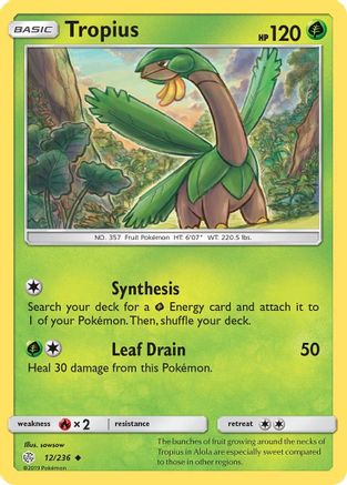 Tropius 012  SM  Cosmic Eclipse - Uncommon