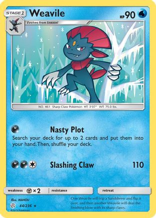 Weavile  SM  Cosmic Eclipse - Rare