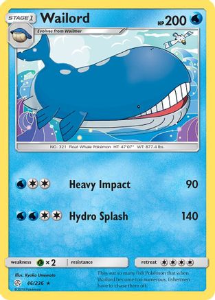 Wailord 046/236  SM  Cosmic Eclipse - Rare