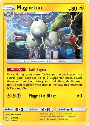 Magneton 069  - Holofoil SM  Cosmic Eclipse - Holo Rare