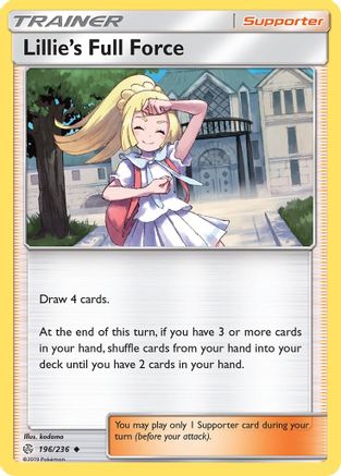 Lillie's Full Force 196  SM  Cosmic Eclipse - Uncommon