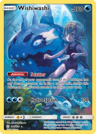 Wishiwashi (Secret) 240  - Holofoil SM  Cosmic Eclipse - Secret Rare