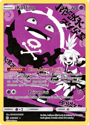 Koffing (Secret) 243  - Holofoil SM  Cosmic Eclipse - Secret Rare