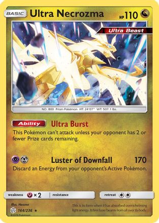 Ultra Necrozma 164  - Reverse Holofoil SM  Cosmic Eclipse - Holo Rare
