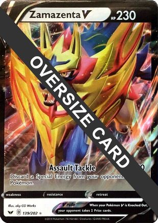 Zamazenta V - 139/202/202  - Holofoil Jumbo Cards - Promo