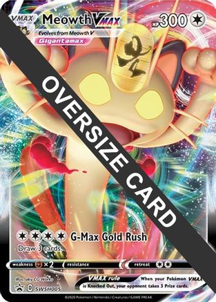 Meowth VMAX - SWSH005  - Holofoil Jumbo Cards - Promo