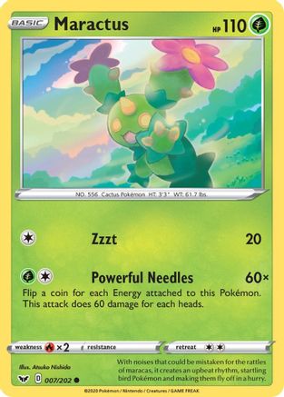 Maractus 007  SWSH01 Sword & Shield Base Set - Common