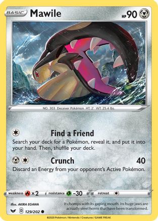 Mawile 129  SWSH01 Sword & Shield Base Set - Common
