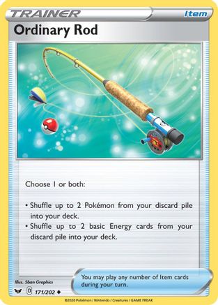 Ordinary Rod 171  SWSH01 Sword & Shield Base Set - Uncommon