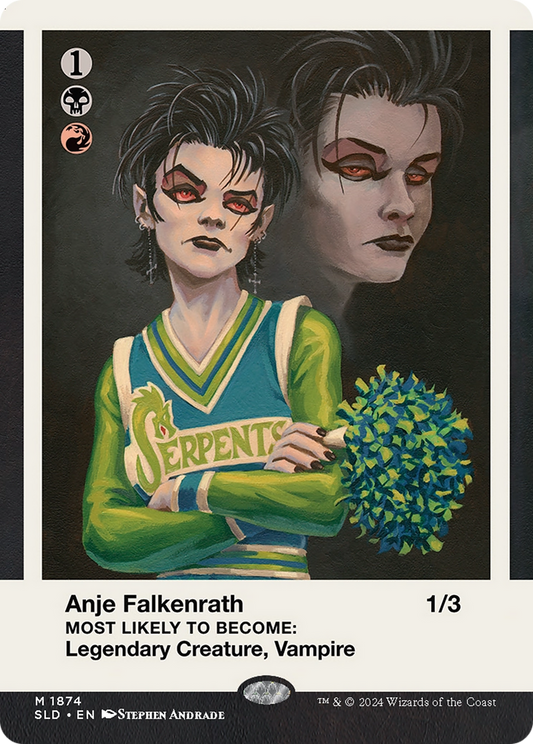 Anje Falkenrath // Anje Falkenrath (SLD-1874) - Secret Lair Drop (Borderless) Foil