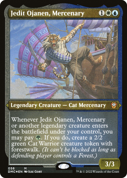 Jedit Ojanen, Mercenary (Foil Etched) [Dominaria United Commander]