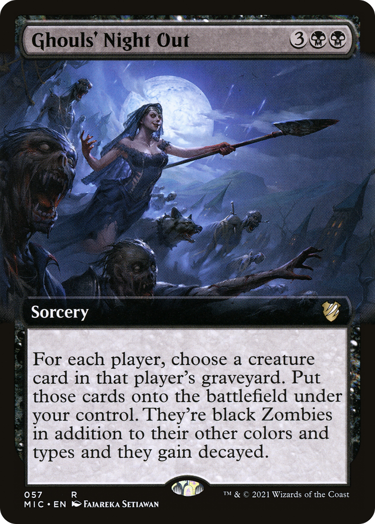Ghouls' Night Out (Extended Art) [Innistrad: Midnight Hunt Commander]