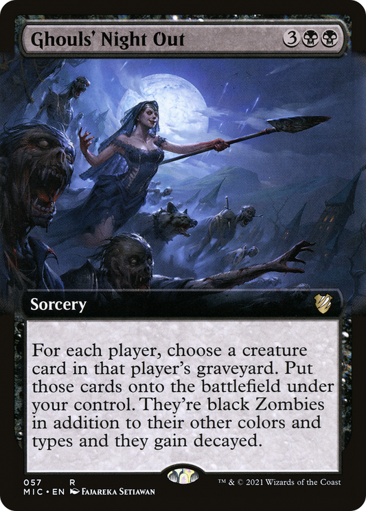 Ghouls' Night Out (Extended Art) [Innistrad: Midnight Hunt Commander]