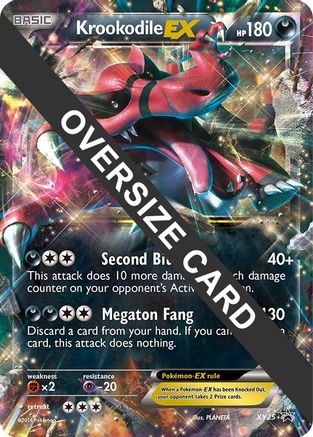 Krookodile EX - XY25  - Holofoil Jumbo Cards - Promo
