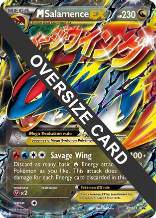 M Salamence EX - XY171  - Holofoil Jumbo Cards - Promo