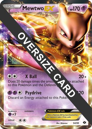 Mewtwo EX - 54/99/99  - Holofoil Jumbo Cards - Promo