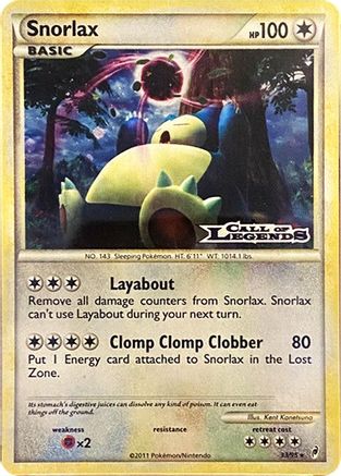 Snorlax - 33/95 (Prerelease)/95  - Holofoil Nintendo Promos - Promo