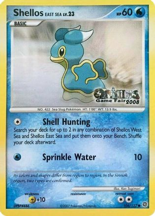 Shellos East Sea - 106/132 (Origins Game Fair 2008)/132  Nintendo Promos - Promo
